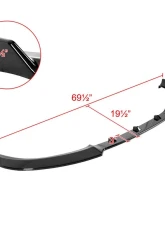 Spec-D Glossy Black Polypropylene Front Bumper Lip Splitter Kit BMW G20 | G21 3-Series 2019-2021                                     - LPF-G2019AGB-PQ - Image 2
