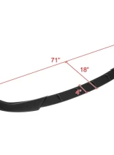 Spec-D Matte Black Polypropylene Front Bumper Lip Kit BMW G20 M Sport | M340i 3 Series 2019-2020                                     - LPF-G2019BK-AK - Image 2