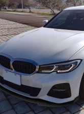 Spec-D Matte Black Polypropylene Front Bumper Lip Kit BMW G20 M Sport | M340i 3 Series 2019-2020                                     - LPF-G2019BK-AK - Image 9