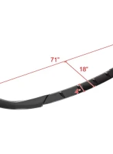 Spec-D Glossy Black Polypropylene Front Bumper Lip Kit BMW G20 M Sport | M340i 3 Series 2019-2020                                     - LPF-G2019GB-AK - Image 2