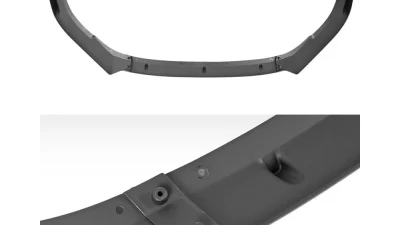 Spec-D Matte Black 3PC Front Bumper Lip Splitter Kit Volkswagen Golf | GTI 2010-2013                                     - LPF-GLF10BK-PQ - Image 6