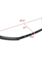 Spec-D Matte Black Polypropylene Front Bumper Lip Kit Volkswagen Golf MK7 2014-2017                                     - LPF-GLF14BK-AK - Image 2