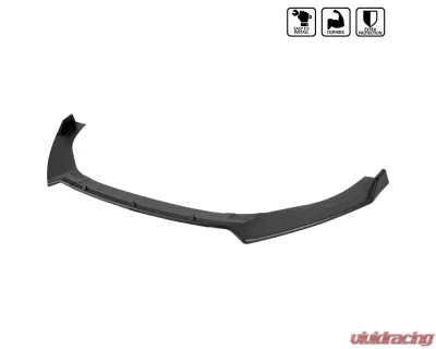 Spec-D Matte Black Polypropylene Front Bumper Lip Kit Volkswagen Golf MK7 | GTI MK7 | Golf-R 2014-2020 - LPF-GLF14BKV2-AK