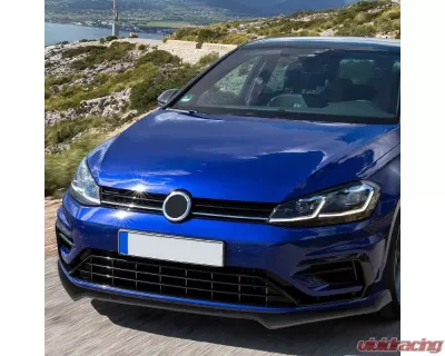 Spec-D Matte Black Polypropylene Front Bumper Lip Kit Volkswagen Golf MK7 | GTI MK7 | Golf-R 2014-2020 - LPF-GLF14BKV2-AK