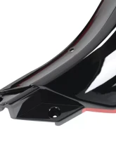 Spec-D Glossy Black | Red Trim Polypropylene Front Bumper Lip Splitter Kit Volkswagen Golf MK7 2014-2017                                     - LPF-GLF14GB-RD-PQ - Image 4