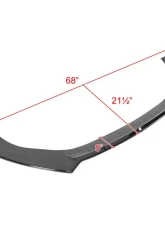 Spec-D Glossy Black Polypropylene Front Bumper Lip Kit Volkswagen Golf MK7 | GTI MK7 | Golf-R 2014-2020                                     - LPF-GLF14GBV2-AK - Image 2