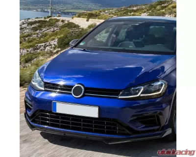 Spec-D Glossy Black Polypropylene Front Bumper Lip Kit Volkswagen Golf MK7 | GTI MK7 | Golf-R 2014-2020 - LPF-GLF14GBV2-AK