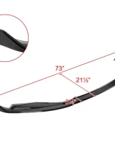 Spec-D Glossy Black Polypropylene Front Bumper Lip Splitter Kit Lexus GS350 | GS450h 2013-2015                                     - LPF-GS35013FGB-PQ - Image 2