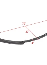 Spec-D Matte Black Polypropylene Front Bumper Lip Kit Hyundai Elantra 2017-2018                                     - LPF-HTRA17BK-AK - Image 2