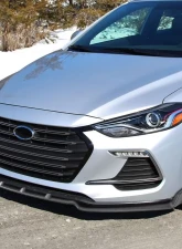 Spec-D Matte Black Polypropylene Front Bumper Lip Kit Hyundai Elantra 2017-2018                                     - LPF-HTRA17BK-AK - Image 10