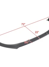 Spec-D Matte Black Polypropylene Front Bumper Lip Splitter Kit Hyundai Elantra 2021-2022                                     - LPF-HTRA21BK-PQ - Image 2