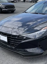 Spec-D Matte Black Polypropylene Front Bumper Lip Splitter Kit Hyundai Elantra 2021-2022                                     - LPF-HTRA21BK-PQ - Image 9