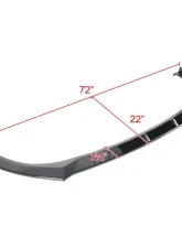 Spec-D Glossy Black Polypropylene Front Bumper Lip Splitter Kit Hyundai Elantra 2021-2022                                     - LPF-HTRA21GB-PQ - Image 2