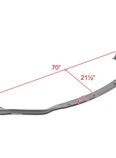 Spec-D Glossy Black Polypropylene Front Bumper Lip Splitter Kit Lexus IS250 F-Sport 2014-2016                                     - LPF-IS25014GB-PQ - Image 2