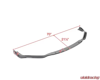 Spec-D Glossy Black Polypropylene Front Bumper Lip Splitter Kit Lexus IS250 F-Sport 2014-2016 - LPF-IS25014GB-PQ