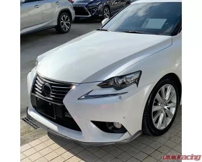 Spec-D Glossy Black Polypropylene Front Bumper Lip Splitter Kit Lexus IS250 F-Sport 2014-2016 - LPF-IS25014GB-PQ