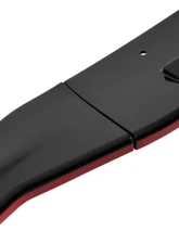 Spec-D Glossy Black | Red Trim Polypropylene Front Bumper Lip Splitter Kit Lexus IS250 F-Sport 2014-2016                                     - LPF-IS25014GB-RD-PQ - Image 3