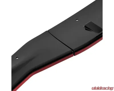 Spec-D Glossy Black | Red Trim Polypropylene Front Bumper Lip Splitter Kit Lexus IS250 F-Sport 2014-2016 - LPF-IS25014GB-RD-PQ