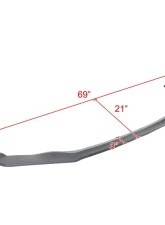 Spec-D Matte Black Polypropylene Front Bumper Lip Splitter Kit Lexus IS-Series 2017-2020                                     - LPF-IS30017BK-PQ - Image 2