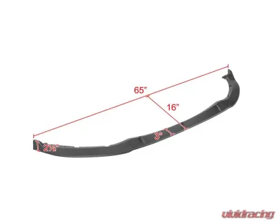 Spec-D Matte Black Polypropylene Front Bumper Lip Splitter Kit Mazda Miata (MX-5) 2016-2021 - LPF-MIA16BK-PQ