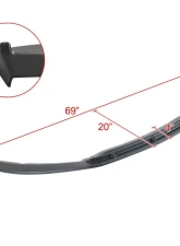Spec-D Matte Black Polypropylene Front Bumper Lip Splitter Kit Ford Mustang 2013-2014                                     - LPF-MST13BK-PQ - Image 2