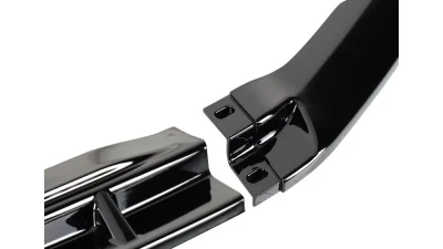 Spec-D Glossy Black 3PC Front Bumper Lip Splitter Kit Ford Mustang 2013-2014                                     - LPF-MST13GB-PQ - Image 3
