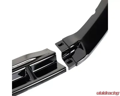 Spec-D Glossy Black Polypropylene Front Bumper Lip Splitter Kit Ford Mustang 2013-2014 - LPF-MST13GB-PQ