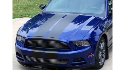 Spec-D Glossy Black 3PC Front Bumper Lip Splitter Kit Ford Mustang 2013-2014                                     - LPF-MST13GB-PQ - Image 10