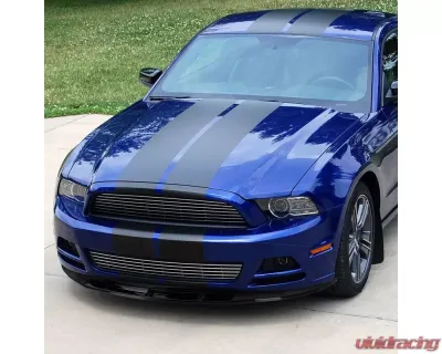 Spec-D Glossy Black Polypropylene Front Bumper Lip Splitter Kit Ford Mustang 2013-2014 - LPF-MST13GB-PQ