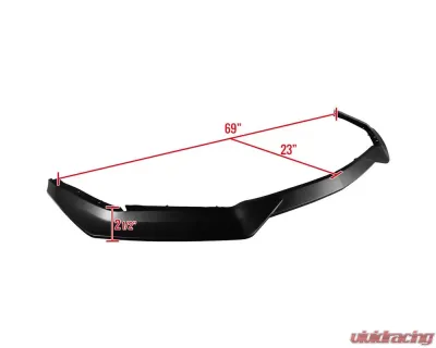 Spec-D Black Polypropylene Front Bumper Lip Ford Mustang GT 2018-2019 - LPF-MST18A-BN