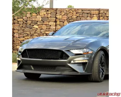 Spec-D Black Polypropylene GT Style Front Bumper Lip Ford Mustang GT | EcoBoost 2018-2019 - LPF-MST18B-BN