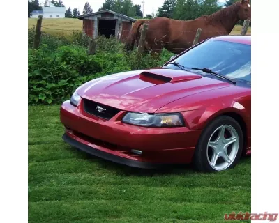 Spec-D Black ABS Front Bumper Lip Ford Mustang 1999-2004 - LPF-MST99-ABS