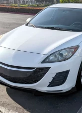 Spec-D Glossy Black Polypropylene Front Bumper Lip Splitter Kit Mazda 3 2010-2011                                     - LPF-MZ310GB-PQ - Image 10