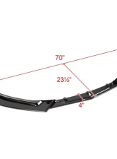 Spec-D Glossy Black Polypropylene Front Bumper Lip Kit Mazda 3 2014-2018                                     - LPF-MZ314GB-AK - Image 2