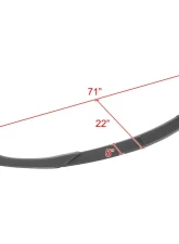 Spec-D Matte Black Polypropylene Front Bumper Lip Kit Mazda 3 2019-2020                                     - LPF-MZ319BK-AK - Image 2
