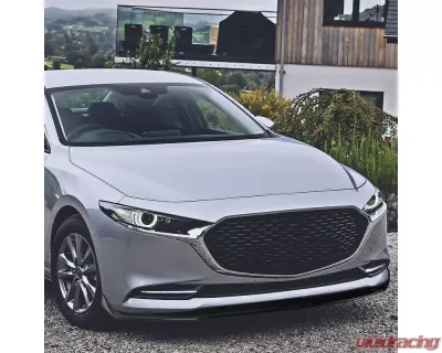 Spec-D Glossy Black Polypropylene Front Bumper Lip Kit Mazda 3 2019-2020 - LPF-MZ319GB-AK