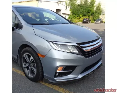 Spec-D Matte Black Polypropylene Front Bumper Lip Splitter Kit Honda Odyssey 2018-2020 - LPF-ODSY18BK-PQ
