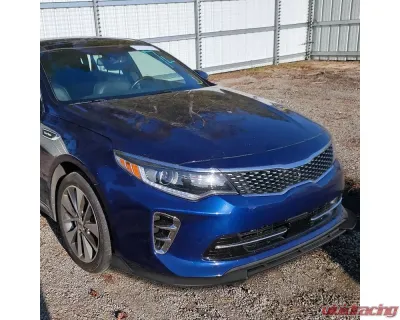 Spec-D Matte Black Polypropylene Front Bumper Lip Splitter Kit Kia Optima 2016-2018 - LPF-OPM16SXBK-PQ