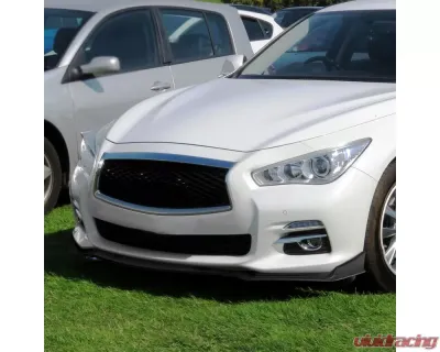 Spec-D Matte Black Polypropylene Front Bumper Lip Kit Infiniti Q50 Sport 2014-2018 - LPF-Q5014BK-AK