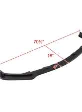 Spec-D Matte Black Polypropylene Front Bumper Lip Kit Infiniti Q50 Non-Sport 2014-2017                                     - LPF-Q5014BKV2-AK - Image 2