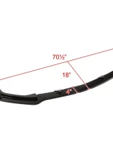 Spec-D Glossy Black Polypropylene Front Bumper Lip Kit Infiniti Q50 Non-Sport 2014-2017                                     - LPF-Q5014GBV2-AK - Image 2