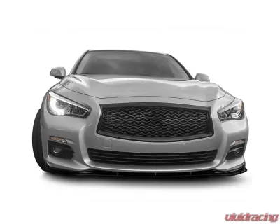 Spec-D Glossy Black Polypropylene Front Bumper Lip Kit Infiniti Q50 Non-Sport 2014-2017 - LPF-Q5014GBV2-AK