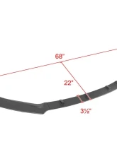Spec-D Matte Black Polypropylene Front Bumper Lip Kit Nissan Sentra 2016-2019                                     - LPF-SEN16BK-AK - Image 2