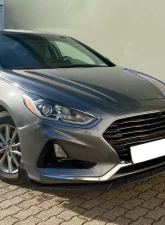 Spec-D Matte Black Polypropylene Front Bumper Lip Splitter Kit Hyundai Sonata 2018-2019                                     - LPF-SON18BK-PQ - Image 10