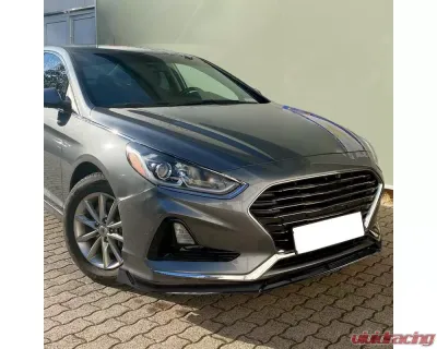 Spec-D Glossy Black Polypropylene Front Bumper Lip Splitter Kit Hyundai Sonata 2018-2019 - LPF-SON18GB-PQ