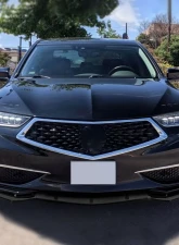 Spec-D Glossy Black Polypropylene Front Bumper Lip Splitter Kit Acura TLX  2018-2021                                     - LPF-TLX18GB-PQ - Image 8