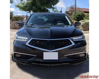 Spec-D Glossy Black Polypropylene Front Bumper Lip Splitter Kit Acura TLX  2018-2021 - LPF-TLX18GB-PQ