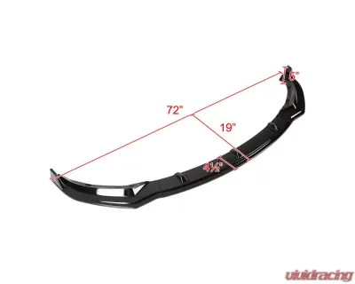 Spec-D Glossy Black Polypropylene Front Bumper Lip Kit Tesla Model 3 2017-2020 - LPF-TSLA317GB-AK