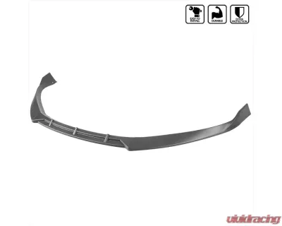 Spec-D Matte Black Polypropylene Front Bumper Lip Splitter Kit Tesla Model S 2016-2020 - LPF-TSLAS17BK-PQ