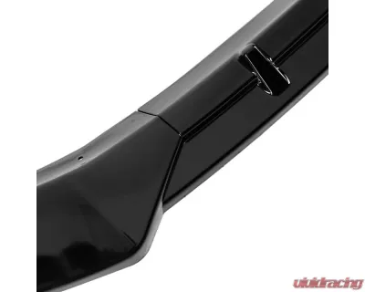 Spec-D Glossy Black Polypropylene Front Bumper Lip Splitter Kit Tesla Model S 2016-2020 - LPF-TSLAS17GB-PQ